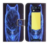 TienJueShi Calavera Función de Soporte Funda Caso de Carcasa TPU Silicona Case Proteccion Cuero Cover Etui para Oukitel WP100 Titan 6.8 Inch