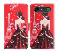 TienJueShi Diosa Función de Soporte Funda Caso Carcasa Case Proteccion Cuero Cover Etui para Doro Aurora A10 4.5 Inch