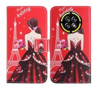 TienJueShi Diosa Función de Soporte Funda Caso de Carcasa TPU Silicona Case Proteccion Cuero Cover Etui para Cubot Kingkong Ace 5 6.745 Inch