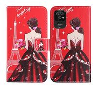 TienJueShi Diosa Magnético Soporte Funda Caso Carcasa TPU Silicona Case para Doro 8100 8110 Plus 6.008 Inch Proteccion Cuero Cover Etui