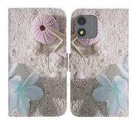 TienJueShi Estrella de mar Función de Soporte Funda Caso Carcasa Case para SPC Zeus 4G Pro 5.5 Inch Proteccion Cuero Cover Etui