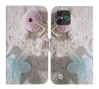 TienJueShi Estrella de mar Función de Soporte Funda Caso Carcasa Case Proteccion Cuero Cover Etui para Doro Aurora A30 A31 6.1 Inch