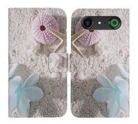 TienJueShi Estrella de mar Función de Soporte Funda Caso Carcasa Case Proteccion Cuero Cover Etui para Doro Aurora A10 4.5 Inch