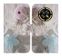 TienJueShi Estrella de mar Función de Soporte Funda Caso de Carcasa TPU Silicona Case Proteccion Cuero Cover Etui para Cubot Kingkong Ace 5 6.745 Inch