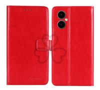 TienJueShi Rojo Retro Premium Función de Soporte Funda Caso Teléfono Case para SPC Discovery SE 6.5 Inch Carcasa Proteccion Cuero Cover Etui