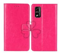 TienJueShi Rosa Retro Premium Función de Soporte Funda Caso Teléfono Case para SPC Smart Ultimate 6.1 Inch Carcasa Proteccion Cuero Cover Etui