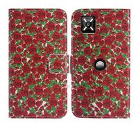 TienJueShi Rose Flower Función de Soporte Funda Caso Carcasa Case Proteccion Cuero Cover Etui para Crosscall Core M6 5.99 Inch