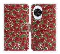 TienJueShi Rose Flower Función de Soporte Funda Caso de Carcasa TPU Silicona Case Proteccion Cuero Cover Etui para Huawei Nova 14 Lite 6.7 Inch