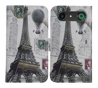 TienJueShi Torre Función de Soporte Funda Caso Carcasa Case Proteccion Cuero Cover Etui para Doro Aurora A10 4.5 Inch