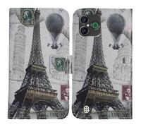 TienJueShi Torre Función de Soporte Funda Caso Carcasa Case Proteccion Cuero Cover Etui para Doro Aurora A30 A31 6.1 Inch