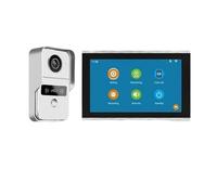 TIEOAXFT 1080P 10 Pulgadas 7 Colores Pantalla táctil inalámbrico WiFi Video Timbre Inteligente Portero automático for hogar Kit for Sistema de Control de Acceso RFID