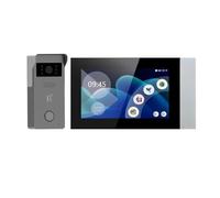 TIEOAXFT 2 Cables Smart Home Tya WiFi 1080P videoportero videoportero 7 ''Pantalla táctil a Color Cámara Timbre Sistema de Seguridad de Puertas