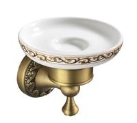 TIEOAXFT Accesorios de baño Toallero de Bronce Antiguo Portarrollos de Papel higiénico Jabonera Toallero Portavasos Bronce Antiguo ELF4001(Soap Holder)