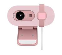 TIEOAXFT Cámara Web HD 1080p de 90" con Balance luz automático, Obturador privacidad Integrado y micrófono Incorporado(Pink)