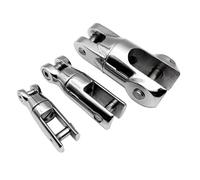 TIEOAXFT Conector Giratorio de Cadena de Ancla for Barcos, 6-8mm /10-12mm/14-16mm, Acero Inoxidable 316, Hardware Marino, Conector de Cadena de Ancla for Barcos(10mm-12mm)