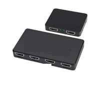 TIEOAXFT Divisor 4K 1x2/1x4, Distribuidor, de 1 Entrada y 4 Salidas, Amplificador, vídeo 1080P 1x2 for PC, Portátil, Monitor Proyector(1 in 2 out)