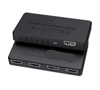 TIEOAXFT Divisor Compatible con HD 4K, 1 Entrada, 4 Salidas, 4x1, Adaptador Compatible HDTV, conmutador de vídeo for TV, decodificador, DVD, PC y portátil(1 in 4 out)