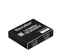 TIEOAXFT Divisor Navceker 1 duplicado a 2 Pantallas 4K a 60 Hz, Entrada y Salidas con Cable Escalar de Alta Velocidad Compatible HDCP