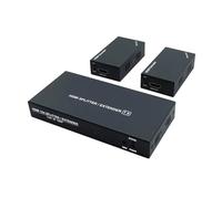 TIEOAXFT Divisor UTP RJ45 de 60 m, 1x4, Extensor 1080P, Cat5e, Cat6, HD, transmisor y Receptor for PS4(One TX and Two RX)