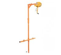 TIEOAXFT Grúa de elevación Manual de Acero Inoxidable de 1200 LB, instalación Exterior, Plegable, con cabrestante Manual autoblocante, for Aire Acondicionado