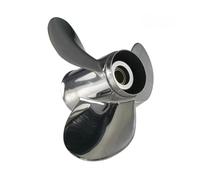 TIEOAXFT Hélice de Acero Inoxidable for Motor fueraborda Marino 25 a 60 HP 11 5/8 x 11-G 3/8 12-G 1/8 13-G 1/4 14-G 15-G 10 16-G(11 1-4X14-G)