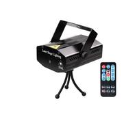 TIEOAXFT Luz LED portátil for Escenario DJ KTV Luces de Discoteca lámpara de proyector Flash for Navidad Halloween proyector Fiesta Boda Bar(Black with Remote)