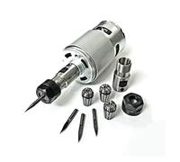 TIEOAXFT Motor de husillo 775 DC 12V-24V 20000 RPM, minimotor eléctrico con rodamiento de Bolas, Gran par y husillo de Alta Potencia for Grabador CNC 3018(Motor Set)