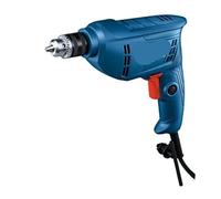 TIEOAXFT Taladro eléctrico Mini con Ranura for Llave, Velocidad Ajustable, Taladro de Impacto rotatorio, Herramienta de perforación Potente for Madera y Metal.(GBM 400)