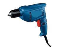 TIEOAXFT Taladro eléctrico Mini con Ranura for Llave, Velocidad Ajustable, Taladro de Impacto rotatorio, Herramienta de perforación Potente for Madera y Metal.(GBM 400KL)
