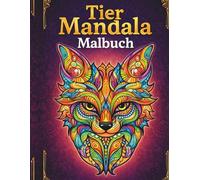 Tier Mandala Malbuch