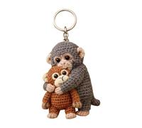 Tier Schlüsselanhänger - Lustiger Affe Anhänger Für Handtasche Rucksack, Niedlicher Taschenanhänger | Ideal Für Reisen Pendeln Urlaub Weihnachten, Dekorativer Schlüsselbund Anhänger Als Geschenk