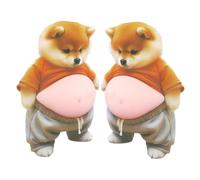 Tierbauch Aufkleber - Adhesivo 3D Hundesticker de 25 g | Papel y Silikon Knetbare Weiche Bauch, Perfekt Für Handyhülle Und Laptop ALS Anti Stress Deko Für Kinder Und Erwachsene Tolle