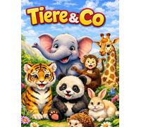 Tiere & Co - Mein erstes großes Malbuch: 60 süße Tiermotive zum Ausmalen - Für Kinder von 3-6 Jahren