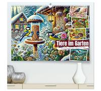 Tiere im Garten - Tierische Begegnungen in der grünen Oase (hochwertiger Premium Wandkalender 2026 DIN A2 quer), Kunstdruck in Hochglanz: Entdecken Sie die faszinierende Tierwelt Ihres Gartens