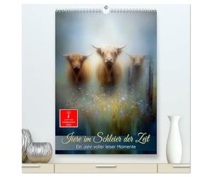 Tiere im Schleier der Zeit (hochwertiger Premium Wandkalender 2026 DIN A2 hoch), Kunstdruck in Hochglanz: Ein Jahr leiser Momente -Tiere, wie man sie selten sieht.