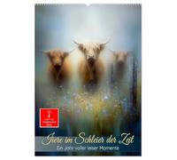 Tiere im Schleier der Zeit (Wandkalender 2026 DIN A2 hoch), CALVENDO Monatskalender: Ein Jahr leiser Momente -Tiere, wie man sie selten sieht.