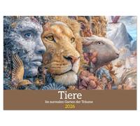 Tiere - Im surrealen Garten der Träume (Wandkalender 2026 DIN A3 quer), CALVENDO Monatskalender: Landschaften und kreative Tierwelt