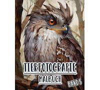 Tierfotografie Malbuch: Band 5 Über Graustufenfotos Von Wilden Und Haustieren, Vögeln Natürliche Und Anderen Tierwelt Aus Verschiedenen Biomen. ... Seiten Für Spaß Entspannung Stressabbau