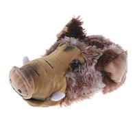 Tierhausschuhe Wildschwein Keiler Bache Tier Hausschuhe Pantoffel Schlappen Kuscheltier Plüsch Herren Braun 36-47, TH-Wildschwein, Schuhgröße 46/47