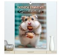 Tierisch erwischt (hochwertiger Premium Wandkalender 2026 DIN A2 hoch), Kunstdruck in Hochglanz: Schnappschüsse mit Humor