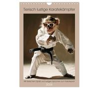 Tierisch lustige Karatekämpfer (Wandkalender 2026 DIN A4 hoch), CALVENDO Monatskalender: Mit tierischem Spaß und lustigen Sprüchen zum Karateprofi