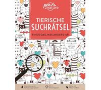 Tierische Suchrätsel - Finde das, was anders ist!: Witzige Wimmelbilder und Suchrätsel | Gedruckt auf 100% Recyclingpapier