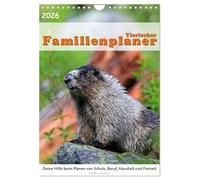 Tierischer Familienplaner (Wandkalender 2026 DIN A4 hoch), CALVENDO Monatskalender: Deine tierische Hilfe beim Planen von Schule, Beruf, Haushalt und Freizeit