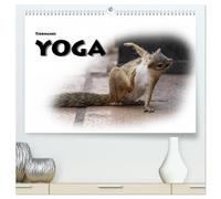 Tierisches Yoga (hochwertiger Premium Wandkalender 2026 DIN A2 quer), Kunstdruck in Hochglanz: Lustige "Verrenkungen" in der Tierwelt, schön, niedlich einfachh nett anzusehen