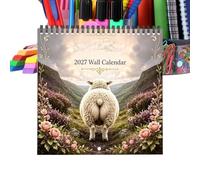 Tierkalender Mit Tierprints | F Wandkalender 2027 21 Zentimeter 12 Monate | Monatlicher Wandplaner Und Terminplaner Verspielter Wandkalender Küche Schlafzimmer Arbeitszimmer Wohnheim Büro Tierliebhab