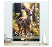 Tierkinder im Zauberwald (hochwertiger Premium Wandkalender 2026 DIN A2 hoch), Kunstdruck in Hochglanz: Herzerwärmende Momente niedlicher, kleiner Waldbewohner und ihre ersten Schritte im Leben