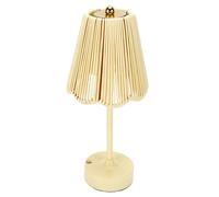 Tierladr Lámpara de Mesa Inalámbrica, Batería Recargable, 3 Temperaturas | Pantalla bohemia de ratán tejido, brillo cálido de 3000 K a cambio de luz diurna de 6000 K, construcción de PC hecha a mano