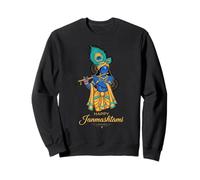 Tierno Señor Krishna Janmashtami Celebración Devocional Hind Sudadera