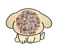 Tierpuzzles - Holz Acryl 29 x 21,5 x 0,7 cm Bunt Hundemotiv Puzzle Brettspiel | Passendes Holzpuzzle Zum Zuordnen mit Tier Design, Lernspiel, Familien Spielabend, Kreative für Hundeliebha