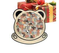 Tierpuzzles - Holz Acryl 29 x 21,5 x 0,7 cm Bunt Hundemotiv Puzzle Brettspiel | Passendes Holzpuzzle Zum Zuordnen mit Tier Design, Lernspiel, Familien Spielabend, Kreative für Hundeliebha
